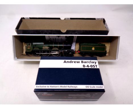 An Andrew Barclay 0-4-0 ST 00 Scale locomotive together with a further locomotive King Richard with tender, boxed 