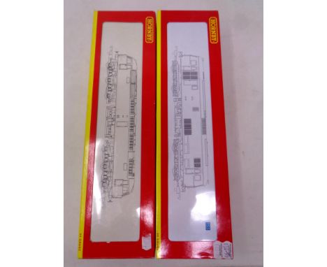 Two Hornby 00 Gauge scale locomotives, a R3045 Gatwick Express Class 73 locomotive Dave Berry 73202 together with a R2289E Vi