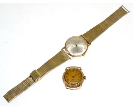 A 9 carat gold Rotary wristwatch and an Art Deco wristwatch 