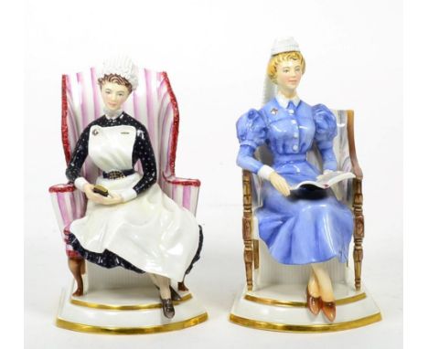 A Royal Worcester porcelain Sister London Hospital, ltd. edit. 280/500, with certificate, boxed; also Royal Worcester porcela