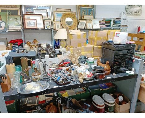 Pioneer stack system which includes record player, tape deck and double CD player, china hen egg store, collection of kitchen