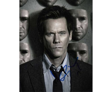 Kevin Bacon signed 10 x 8 colour photo. Nice portrait photo of the Hollywood actor.   Good condition.  All items come with a 