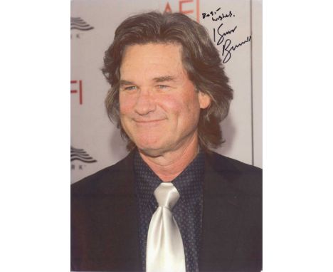 Kurt Russell signed 10 x 8 colour photo. Brilliant portrait photo of the Hollywood star.   Good condition.  All items come wi
