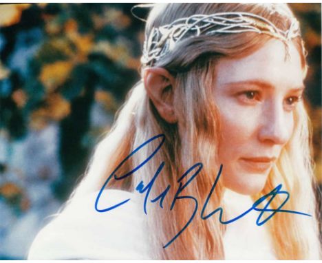 Cate Blanchet signed 10 x 8 colour photo. Lovely photo of the actress from Lord of the Rings.   Good condition.  All items co
