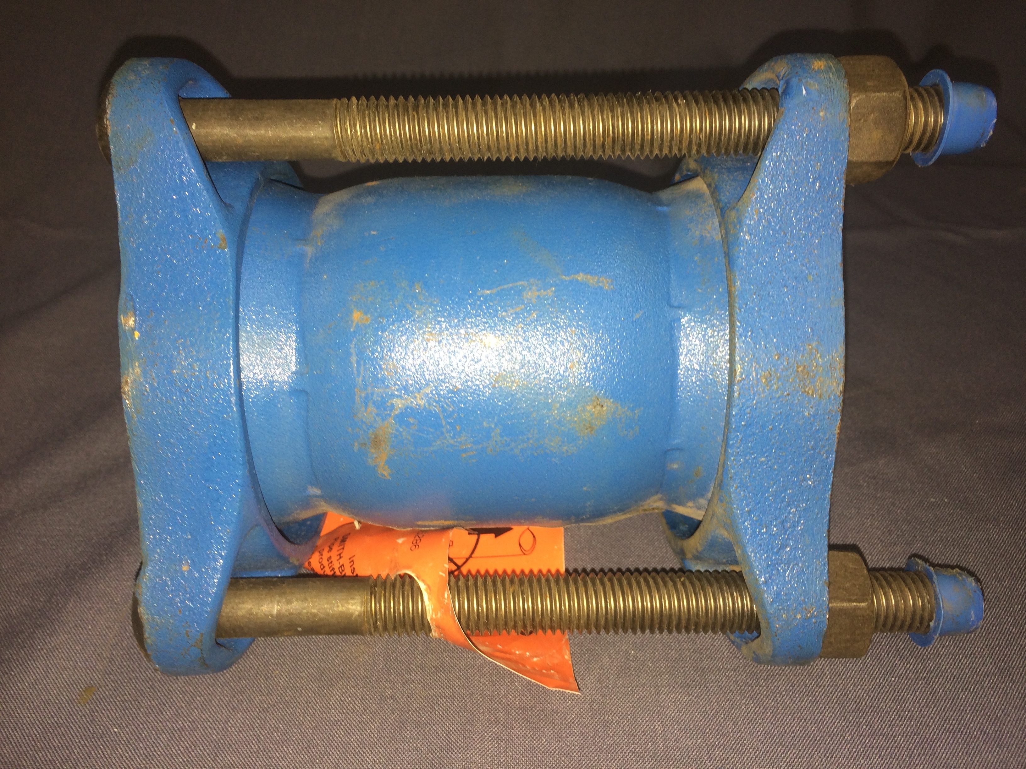 Smith Blair 2 1/2 " Steel Coupling Sleeve PN 970606 Blue steel coupling