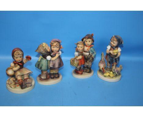 FOUR GOEBEL FIGURES No obvious visual signs of  damage or restoration