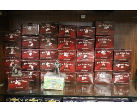 A QUANTITY OF TUDOR MINT BOXED FIGURES comprising The Minotaur, Wizard of Light, Loving Dragons, Dragon of Icextals (x2), Wiz