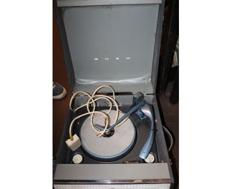 A CASED BUSH MONARCH VINTAGE RECORD PLAYER