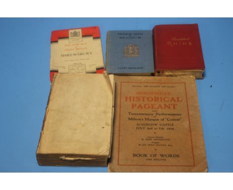 "A NEW AND UNIVERSAL GEOGRAPHICAL GRAMMAR" BY E. JONES, PUBLISHED 1772 WITH FOLDOUT MAP A/F, BAEDEKER'S RHINE 1903, AN OS MAP