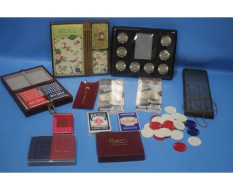 A COLLECTION OF VINTAGE CARD GAMES ETC.