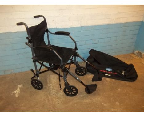 A FOLD AWAY LIGHT WHEELCHAIR MADE BY 'DRIVE'