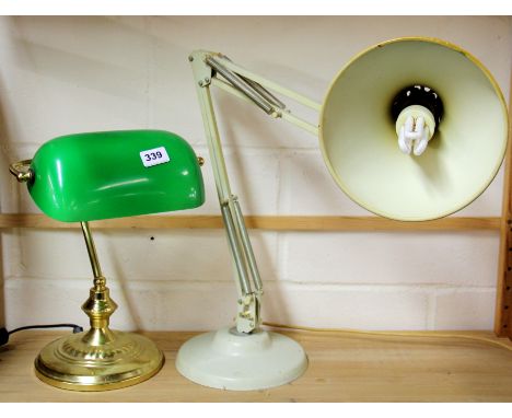 An anglepoise desk lamp and one other.