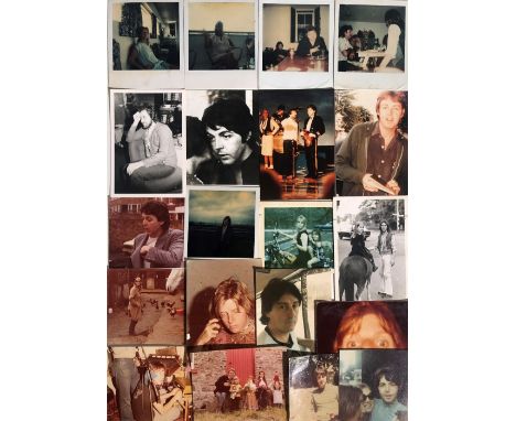 PAUL, LINDA AND WINGS PRIVATE AND FAN PHOTOS. Collection of 28 private/fan taken photos, depicting Paul McCartney and/or memb