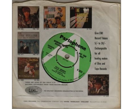 HELLO, GOODBYE - ORIGINAL UK 7" DEMO (R 5655). Fab to see original UK 'green and white' demo copy of Hello, Goodbye c/w I Am 
