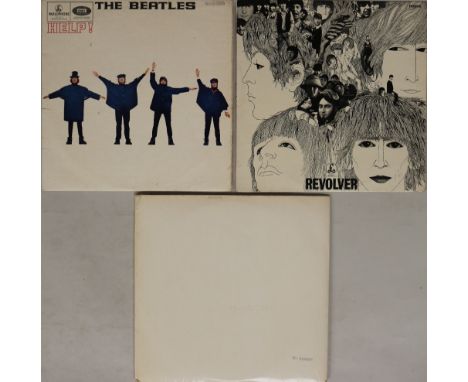 WHITE ALBUM/HELP/REVOLVER - UK LPs. Fine bundle of 3 x early UK pressing LPs. Titles are White Album (top loading stereo PCS 