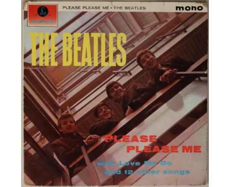PLEASE PLEASE ME - 1ST UK 'BLACK AND GOLD' MONO LP (PMC 1202). A very neat 1st UK pressing of the seminal debut from the fab 
