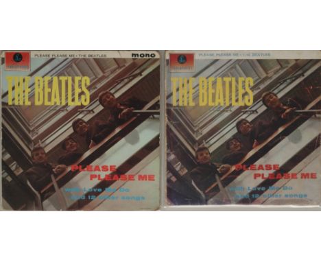 PLEASE PLEASE ME - UK &amp; AUSTRALIAN 2ND PRESSING 'BLACK AND GOLD' PARLOPHONE LPs (PMC 1202, PMCO 1202). Neat package of 2 