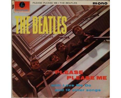 PLEASE PLEASE ME - 1ST UK 'BLACK AND GOLD' MONO LP (PMC 1202). Neatly presented 1st UK pressing of the must have 'black and g