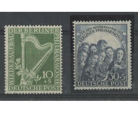 1950 Philharmonic Orchestra set U/M. SG B72-73 Cat £200 (2)