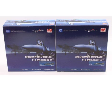 Hobby Master Air Power Series 1/72nd scale aircraft group, 2 identical examples comprising a McDonnell Douglas F-4 Phantom II