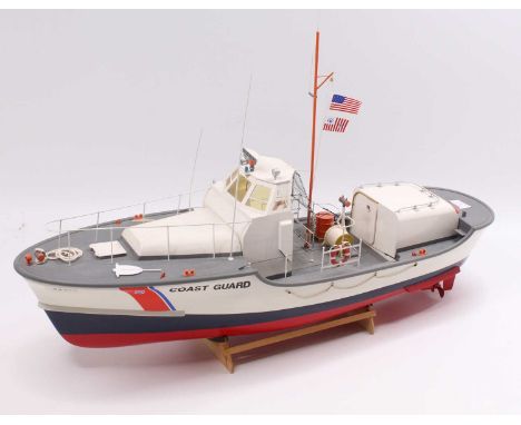 Billings Boats Kit Built 1/40th scale radio controlled model of a US Coast Guard Boat, of usual specification with various li