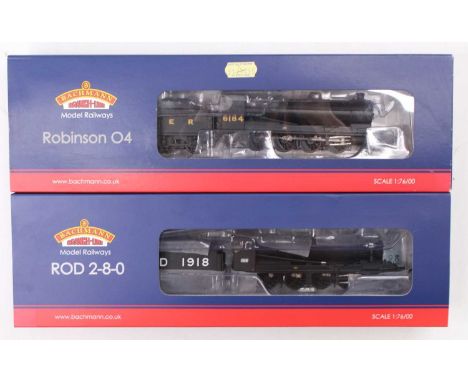 Two Bachmann Branch-Line locos &amp; tenders, both 21 DCC: 35-175 ROD 2-8-0 1918 WD black (NM) (BNM); 31-003A Robinson class 