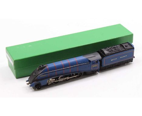 Hornby-Dublo post-war A4, 4-6-2 loco &amp; tender totally repainted to an exceptionally high standard as BR mid blue (experim