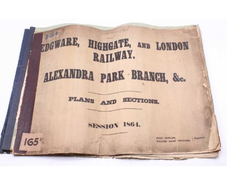 A collection of three various large scale London area parliamentary style tramway plans dating from the 1860s to 1901, the 18