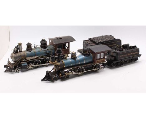 A collection of Bachmann garden scale American Outline locomotives, both examples require heavy restoration and require spare