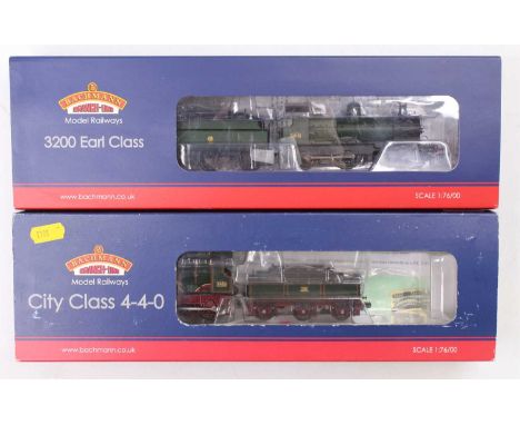 Two Bachmann Branch-Line locos &amp; tenders both 21 DCC: 31-089 3200 Earl class 321 GWR green (NM) (BNM); 31-727 City class 