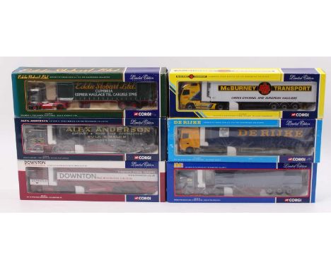 Corgi Toys modern issue limited edition 1/50th scale road transport haulage group of 6 comprising reference numbers CC13211, 