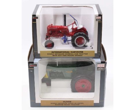 SpecCast 1/16th scale diecast tractor group, 2 examples comprising No. SCT 360 Oliver Super 88 Diesel Narrow Front Tractor, a