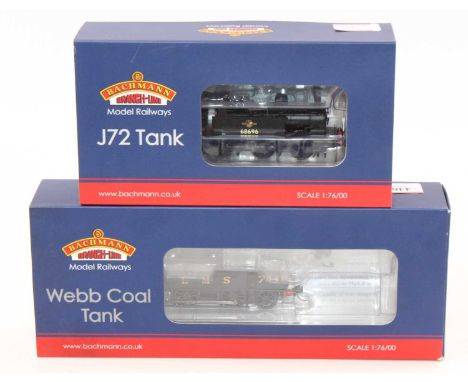 Two Bachmann Branch-Line tank locos, 18DCC: 35-051 Webb Coal tank 2-4-2 LMS black 7841 (NM) (BNM); 31-062 0-6-0 LNER J72 BR b