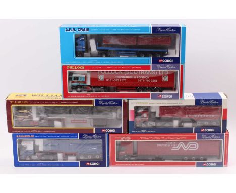 Corgi Toys modern issue limited edition 1/50th scale road transport haulage group of 6 comprising reference numbers CC13102, 