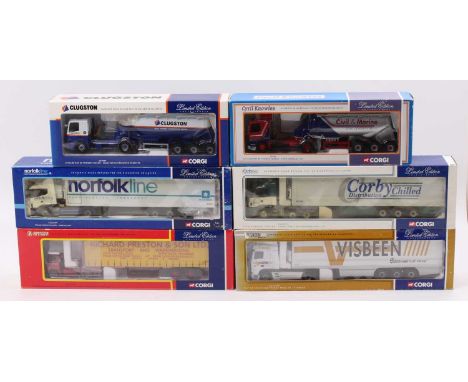 Corgi Toys modern issue limited edition 1/50th scale road transport haulage group of 6 comprising reference numbers CC12216, 