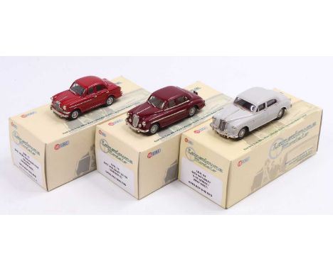 Lansdowne Models 1/43rd scale white metal boxed vehicle group, 3 examples to include LDM70 1957 Wolseley 15/50, a LDM 60 1954