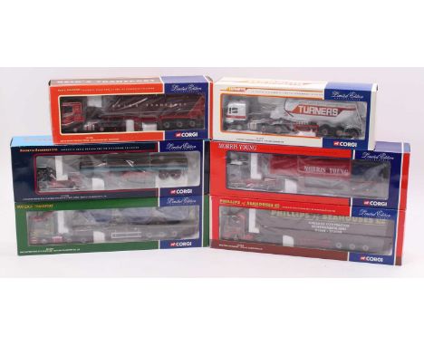 Corgi Toys modern issue limited edition 1/50th scale road transport haulage group of 6 comprising reference numbers CC12013, 