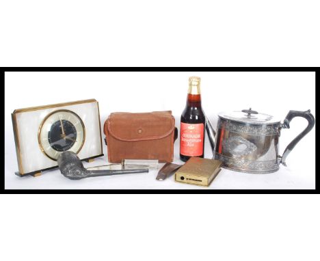 A collection of vintage and antique items dating from the 19th Century to include a commemorative pipe for The Great Exhibiti