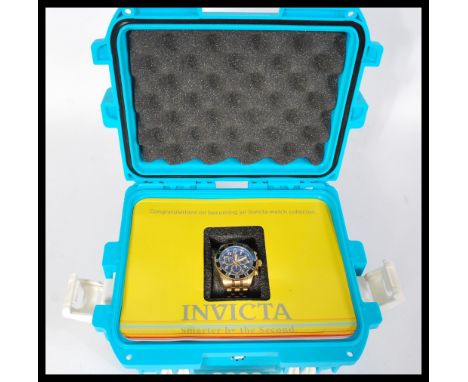 A contemporary gentleman's Invicta limited edition explorer of the seas diver's watch, made from stainless steel with Swiss m