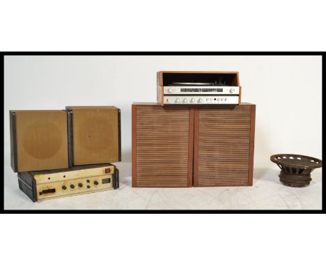 A vintage retro Audix amplifier unit along with a pair of retro speakers and a Celeston 12 speaker. Please see images. Also a