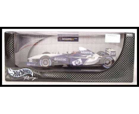 A Hot Wheels Racing made precision diecast 1:18 scale model Williams Formula One / F1 racing car Metal Collection ' BMW FW25 