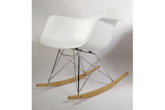 A Vintage 1950 S Style Rar Rocking Chair After Charles And Ray