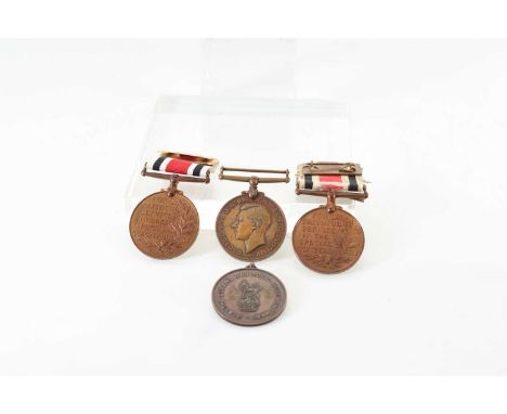 COLLECTION OF POLICE AND FURTHER MEDALS, comprising three George V Special Constabulary Medals (inscribed CROSSLEY THORNTON, 