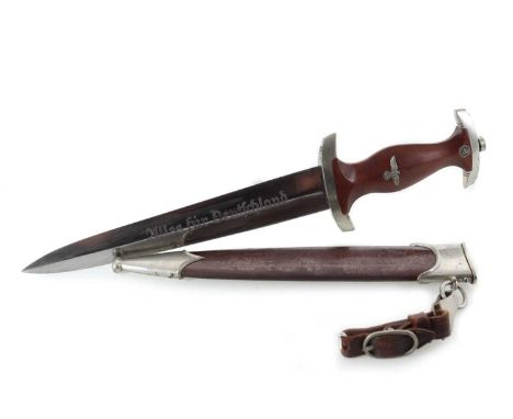 GERMAN THIRD REICH SA TYPE DRESS DAGGER, the blade stamped for ED. GEMBRUCH SOLINGEN to one side and Alles fur Deutschland, t