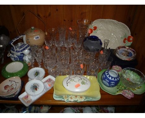 VARIOUS CERAMICS AND GLASS, to include Carltonware, Aynsley, Worcester etc