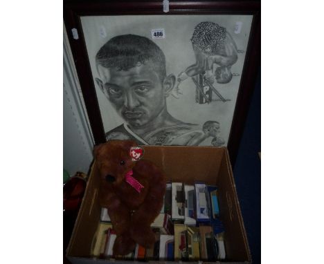 BOXED DIECAST VEHICLES, TY TEDDY, and a Boxing picture 'Prince Naseem Hamed'