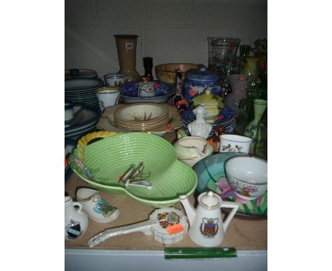 VARIOUS CERAMICS, to include crested wares (W.H. Goss), Denby, Crown Ducal, Carltonware, Copeland Spode etc (s.d)