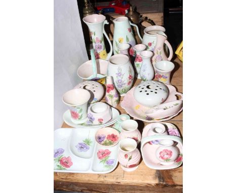 Collection of Radford pottery including vases, jugs, etc.