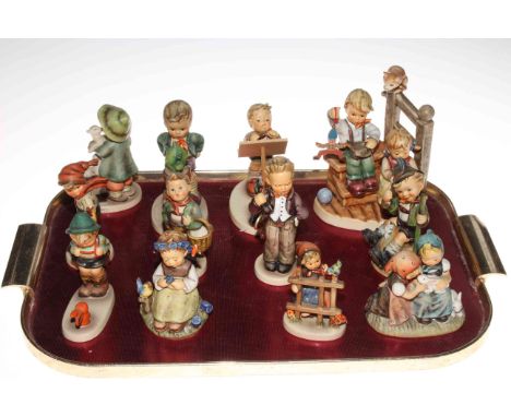 Twelve Hummel figures including Exclusive Edition Wonder of Childhood.