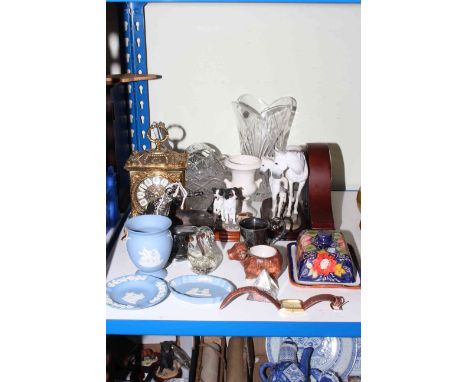 Border Fine Arts, Wedgwood, glass, mantel clock, Sekonda watch, silver plated wares.